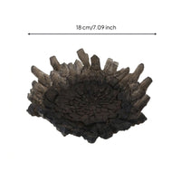Cracked Ground Display Piece Textured Crater Scene Prop Diorama Accessory Lightweight for Collectors, Figure Photography