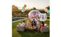 Includes Air Pump Transparent Inflatable Dome Long-Lasting PVC Material Inflatable Bubble Tent Tear-Resistant Transparent Dome House Quick 5-Minute Setup for Families, Events, Parties, Garden, Camping