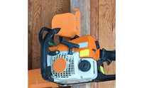 Heavy Duty Chainsaw Holder Orange Chainsaw Hanger Compact Sturdy for Homeowners, Gardeners