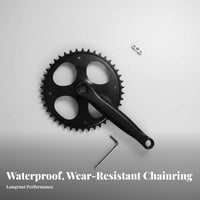 Single Speed Crankset Pant Leg Protection Chainring Guard Single Chainring Crankset Wear Resistant Bike Crank Limb Set