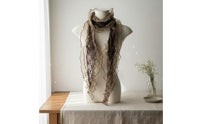 Transparent dot pattern Scarf Lightweight Lace Neck Wrap Head Covering Scarf for Women, Girls