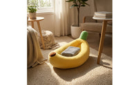 Fruit-Shaped Pet Bed Cute Banana-Shaped Cat Bed Warm for Kittens