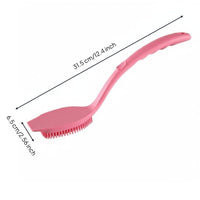 Long Handle Silicone Pot Brush Ergonomic Grip Long Handle Dish Brush Lightweight Silicone Pot Scrubber
