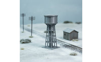 Finished N-Scale Water Structure Plastic Tank-Style Water Structure Gray Railway Accessory Realistic for Modelers, Hobbyists, Dioramas, Train Yards