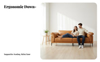 Minimalist 3-Seater Sofa Italian Design 3-Seater Modern Sofa Luxury Feel Living Room Furniture for Apartment Dwellers, Homeowners