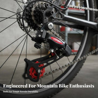 Mountain Bike Rear Derailleur Smooth Gearing 6/multiple Gears Derailleur Stable High-Performance Bike Rear Gear Mech for Rough Terrain Biking