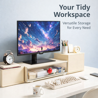 Stackable Desk Drawers for Office Storage, Desktop Drawer Organizer with 6L Capacity, HIPS Small Unit for Home