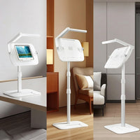 Book Stand, with Lamp Height Adjustable Book Stand, with Page Clips Tilting Furniture for Bedside