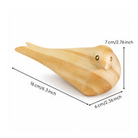 Wooden Bird Statue Presentable Figurine Rustic House Decoration