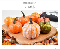 Foam Pumpkin Set for Autumn, Halloween, and Thanksgiving Decor
