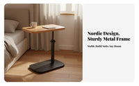 Space-Saving Height-Adjustable C-Table Multi-Functional Adjustable C-Shaped Desk Sturdy Construction Laptop Stand Easy Assembly for Telecommuting Workers, Professionals, Apartment Dwellers