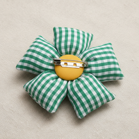 Colorful Fabric Flower Brooch Pin for Clothing and Hair Accessories