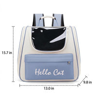 Pet Carrier Backpack and Foldable Pet Carrier, Oxford Fabric Cat Backpack, Portable Pet Carrier for Travel Hiking and Breathable Pet Walking