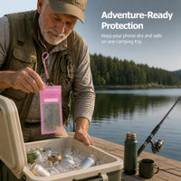 Waterproof Phone Pouch with Touchscreen Access for Swimming, Diving, and Outdoor Activities