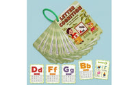 30 Pieces Double-Sided Alphabet Learning Cards Uppercase and Lowercase Letters Alphabet Flash Cards Early Literacy Cognitive Flashcards Rounded Corners for Children