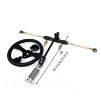 Adjustable Length Rack and Pinion Steering Set Heavy Duty Vehicle Components for Hobbyists