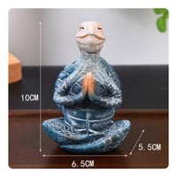 Turtle Meditation Statue Peaceful Design Relaxing Touch for Desktop