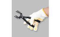 Petrol Line Disconnect Pliers Black Metal Petrol Line Disconnect Tool Non-Slip Handle Forked Jaw Pliers