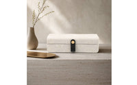 Jewelry Box with Clasp Textured Jewelry Box Compact for Dressing Table