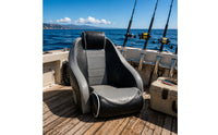 Marine Driver Seat Waterproof Boat Seat with Hinge High Back Furniture for Anglers, Yacht