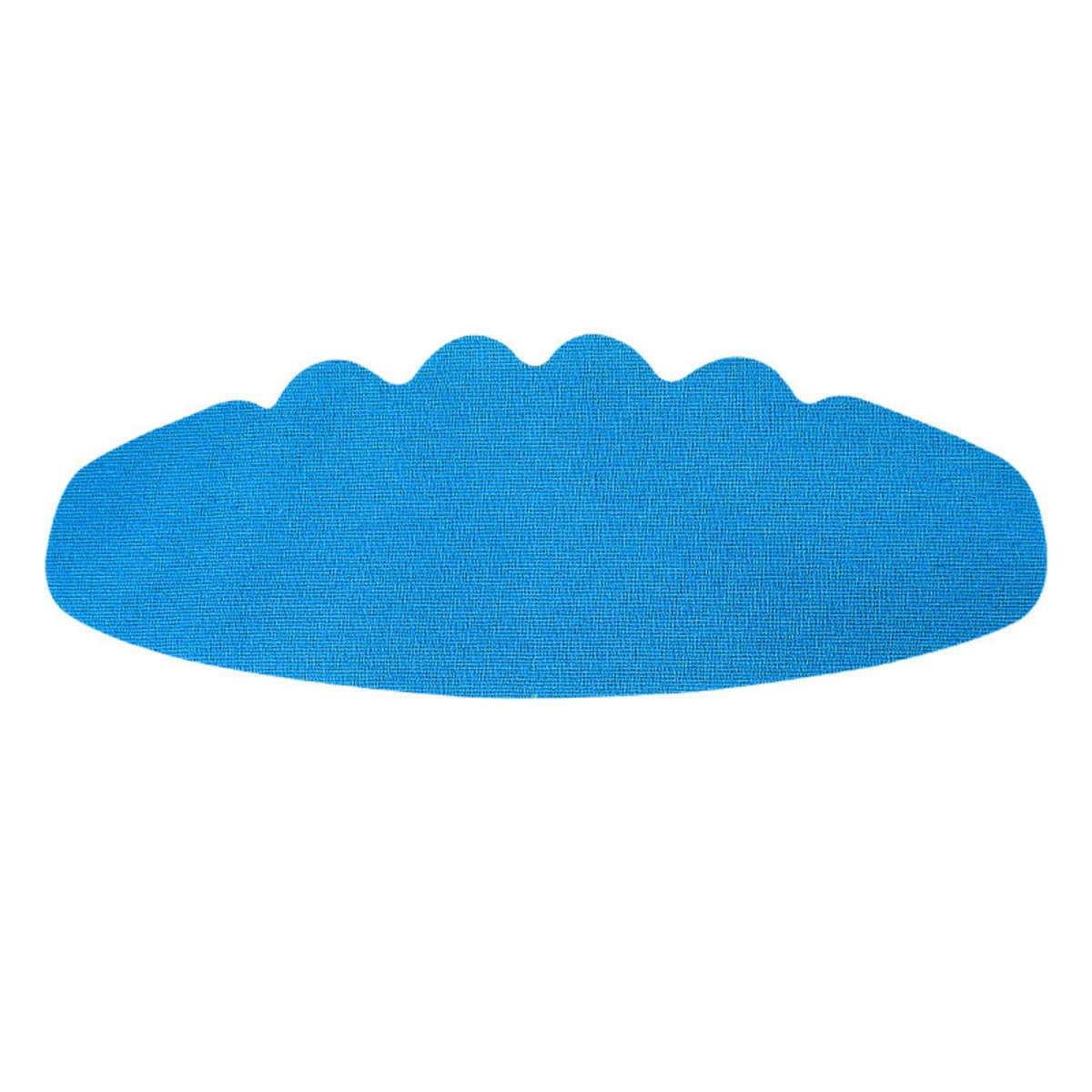 Anti-Dirt Self-Adhesive Brim Pad Curved Shape Hat Brim Pad Scalloped Edge Self Adhesive Hat Liner Textured Woven Surface