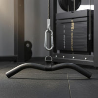 EVA-Coated Curved Pull Handle Reinforced Nylon V Bar Handle Contoured V Bar Grip Carabiner Clip