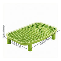 Litter Control Platform Raised Lattice Perforated Grid Mat Low-Height