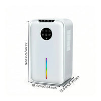 Desktop Humidity Absorber Portable Humidity Absorber with Water-Level Window Quiet Appliance for Bedroom, Office