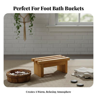 Foot Soaking Stool Anti-Slip Feet Footrest Multi-Functional for Spa, Living Room