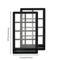 Double-Tier Strainer Screen Box Layered Design Aquatic Fish Habitat Gear Black