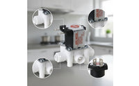 Waste Water Solenoid Valve 24V Wastewater Solenoid Valve Adjustable Quick Connect for DIYers, Under-Sink Plumbing