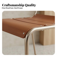 Nordic Design Bar Stool with backrestrest Iron Frame Counter Chair Minimalist design Seating Furniture Built-in Footrest for Homeowners, Adults, Business Owners, Cafe, Restaurant, Kitchen Island, Dining Room