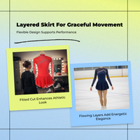 Teen girls' long sleeve skating dress