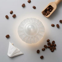 Translucent Pour-over Cone Filter Paper Presser 3D Printed Pour over Filter Press PETG Drink Accessory Frosted