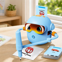 Smart Drawing Robot with Cards Early Education Drawing Robot with Pens Interactive Tracing Toy Creative for Toddlers, Beginners, Home