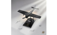 Solar Powered Airplane Model Solar Rotating Airplane Ornament 360° Rotation for Office Desk