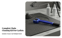 4 Pieces Bike Chain Cleaner Tool Set Multi-Purpose Brushes