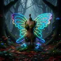 Butterfly Wing Light-up Costume Wing Accessory for Cosplayers, Dancers, Stage Performances, Dance