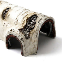 Resin Aquarium Rock Cave Decorations, Reptile Hide, Tree Trunk Hide Cave for Snake Accessories, Vivarium Water-Resistant Standing House