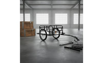 Cycle Cargo Trailer with Flat Platform Flatbed Bike Cargo Trailer Cycle Wagon Cart Heavy-Duty Vehicle Spacious for Cyclists