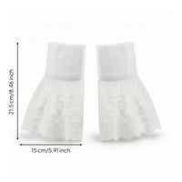 Lace Sleeve Cuffs Flared Lace Wrist Cuffs Delicate Apparel for Women