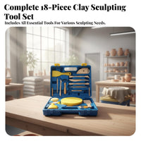 18 Pieces Clay Sculpting Tool Set Versatile Pottery and Clay Tool Set Portable