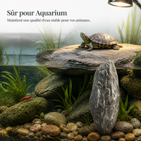 Natural Stone Basking Platform for Turtle Tanks and Reptile Terrariums