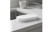 Multi-Surface Shower Cleaning Brush Replaceable Pads Bendable Sponge Brush Ergonomic Handle Flexible Tile Scrubber Non-Scratch for Kitchen