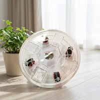 Plant Stand with Wheels, Transparent Resin Round Tray Pot Stand, Large Floor Standing Indoor Outdoor Simple Style for Easy Moving Potted Plants