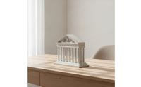 Classical Greek Temple Ornament Stone-Look Temple Model Classic Building Sculpture Ancient for Tabletop