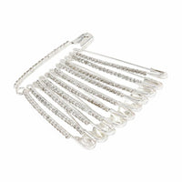 Waist Tightener Pin Lightweight Decorative Brooch Pin Alloy Metal Rhinestone Scarf Clip for Dress Styling