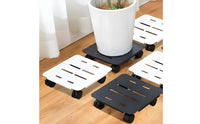 Leak Proof Rolling Plant Cart 360 Degree Rotation Wheeled Plant Tray Floor Protection Pot Mover with Wheels Waterproof for Balcony