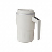 Automatic Stirring Coffee Mug with Temperature Display Insulated Electric Mixing Cup Digital Stirring Mug with Lid for Professionals, Commuters, Office, Travel, Kitchen