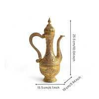 Decorative Teapot Gold Decor Ornate for Coffee Table
